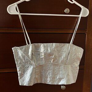 Silver Zara Crop Top